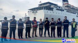 KSOP Utama Belawan  Bersama Stakeholder Kawal Keberangkatan Kapal Kelud Di  Pelabuhan Terminal Bandar Deli Belawan