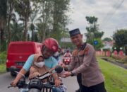 Kegiatan Polsek Kota Kisaran dalam rangka pembagian takjil di Wilayah Hukum Polsek Kota Kisaran.