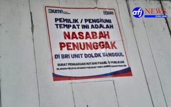 Tagih Hutang Pinjaman BRI Arogan, Pegawai BRI Unit Dolok Sanggul Dipolisikan