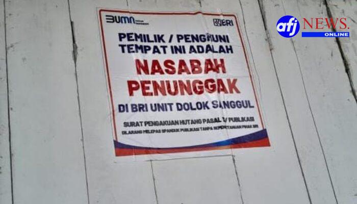 Tagih Hutang Pinjaman BRI Arogan, Pegawai BRI Unit Dolok Sanggul Dipolisikan