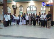 Anggota Babinsa Koramil 10/Tanjung Medan Menghadiri Acara Pemberangkatan Calon Jama’ah Haji Tahun 2025