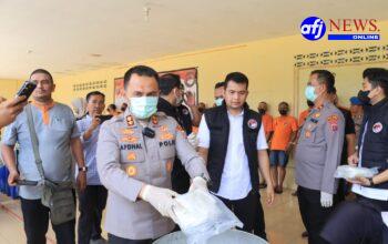 Press Release Pemusnahan Barang Bukti Narkotika oleh Satnarkoba Polres Asahan