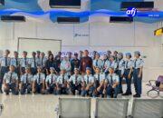 PT Pelindo Regional 1 Belawan menerima kunjungan SMK Teknik Tekno Nusantara di Terminal Penumpang Bandar Deli Pelabuhan Belawan