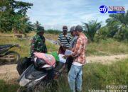 Babinsa Koramil 03/SB Dampingi Survey Pembangunan OPLAH Tahun 2025 di Desa Sei Penggantungan