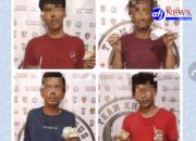 Empat Pelaku Premanisme dan Pungli Diamankan Sat Reskrim Polres Pelabuhan Belawan, Seluruhnya Positif Narkoba