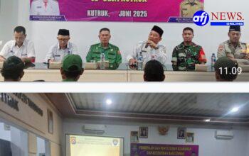 Bhabinkamtibmas Desa Kutruk Aipda Ari Setiawan, S.Kom Berikan Pembinaan dan Penyuluhan kepada Linmas Se-Desa Kutruk