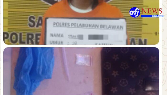 Milka, Perempuan Muda Pengedar Shabu Diciduk Sat Narkoba Polres Pelabuhan Belawan