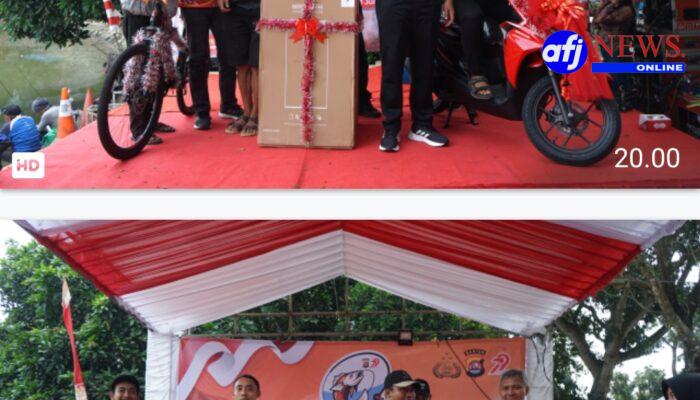 Warga Panongan Juara Lomba Mancing HUT Bhayangkara, Bawa Pulang Motor Beat