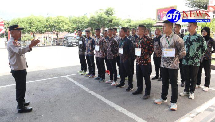 Kabag SDM Polres Aceh Tenggara  Terima 17 Casis Polri untuk Program Binaan dan Latihan (Binlat).