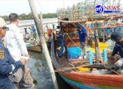 KSOP Utama Belawan Bersama ANSI  Laksanakan Pengukuran Sampan Nelayan Di Bagan Deli