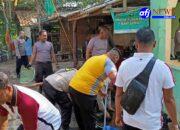 Kerja Bakti Usai Kebakaran Ponpes, Kapolsek Cisoka Gercep Gelar Bakti Sosial