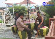 Bripka Ndaru Laksanakan Patroli PUSAKA di Tempat Keramaian, Wujudkan Rasa Aman Bagi Warga