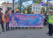 Sat Lantas Polres Pelabuhan Belawan Laksanakan Sosialisasikan Operasi Patuh Toba 2025 Kepada Supir Truk di Pelabuhan Ujung Baru