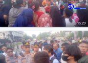 Warga Turun Kejalan Menghadang  Eksekusi Lahan Yang Dilakukan PN Medan Di Medan Deli