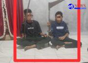 Polsek Kota Kisaran Amankan Dua Anggota Geng Motor di Desa Meranti, Bawa Sajam Saat Hendak Tawuran