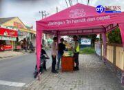 Polsek Kronjo Gelar Gerakan Pangan Murah, Beras SPHP Laris Manis