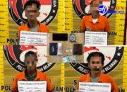 Sat Narkoba Polres Pelabuhan Belawan Tangkap Pengedar dan Tiga Pengguna Narkoba di Martubung