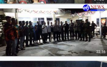 Polsek Sukatani Gelar Apel Gabungan Bersama TNI-POLRI dan Tokoh Masyarakat di Polsek Sukatani
