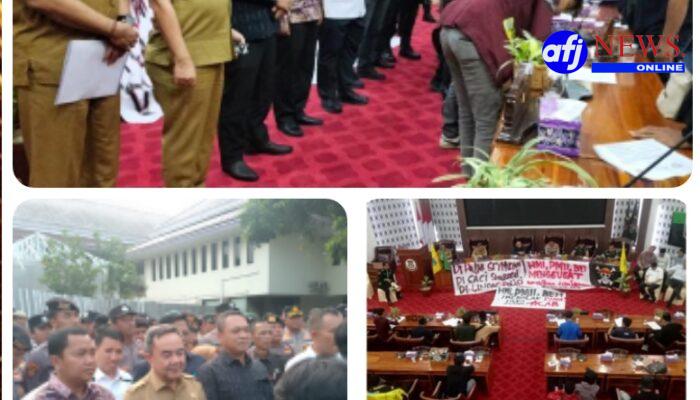 Mahasiswa Seruduk kantor DPRD Kabupaten Tangerang Laansung Diterima Ketua DPRD Dengan Damai