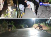 Warga Kampung Leles, Desa Jagabita Sangat Antusias Atas Pembangunan Infrastruktur Jalan Cor Betonisasi