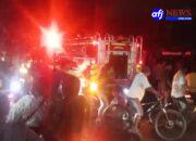 Kebakaran Melanda Pajak Belawan,  Api Hanguskan Rumah, Dan Kios Pedagang