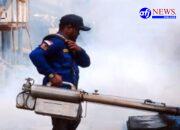 PT Prima Multi Terminal (PMT) Bersama Karang Taruna Bagan Deli  Dan HNSI Lakukan Fogging Masal