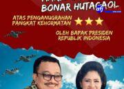 Selamat Dan Sukses Buat Marsekal Madya Bonar Hutagaol Atas Penganugrahan Pangkat Kehormatan