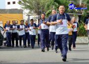 Personel Polres Pelabuhan Belawan Laksanakan Tes Kesamaptaan Jasmani dan Ujian Beladiri Polri Berkala Semester II Tahun 2025