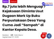 Geger..,! Ketua LSM Labura Ngaku Sebagai Pengadaan Buku Perpustakaan Desa, Ujungnya Minta Bos AFJNEWS Hapus Berita.