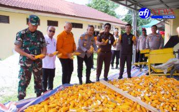 Polres Asahan Gelar Penanaman Jagung Serentak dan Peresmian Gudang Penyimpanan Jagung Slog Polri, Dukung Swasembada Pangan Nasional 2025