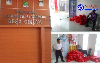 Pemdes  Cikuya  Menyalurkan Bantuan Tebus Sembako Murah