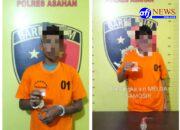 Polsek Sei Kepayang Tangkap Dua Pengedar Sabu di Desa Bagan Asahan Baru