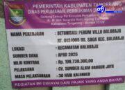 Proyek Betonisasi di Perumahan Villa Balaraja Diduga Banyak Kejanggalan di Lapangan