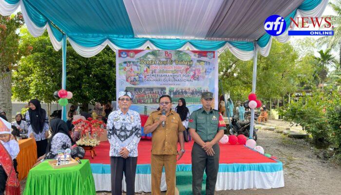 Babinsa Koramil 09/NL Hadiri HUT PGRI dan Hari Guru ke-80 di SDN 23 Bilah Hilir