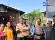 Cek Kondisi Banjir di Pekan Labuhan, Polres Pelabuhan Belawan Salurkan Bantuan kepada Warga