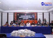 Pemusnahan barang bukti Narkotika Oleh Satres Narkoba Polres Asahan,Jumlahnya Sangat fantastis.