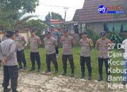 Apel siaga Nataru Imbangan Polsek Cijaku Polres Lebak Polda Banten
