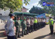 Personil Polsek Rangkasbitung Bersama Personil Polres Lebak Giat Apel Pengamanan Kebaktian Minggu di Gereja Pasundan