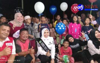 Malam Gulita Bupati Labuhanbatu Kunjungi Warga Korban Bencana Banjir dan Longsor di Desa Tolang Julu