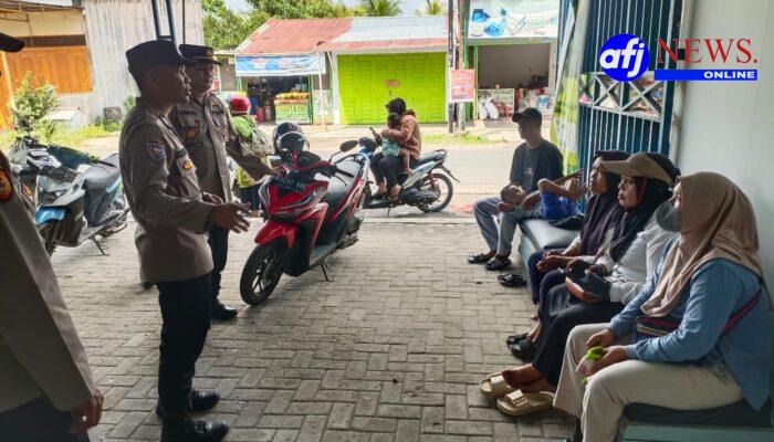 Polsek Hamparan Perak Laksanakan Patroli dan Himbauan Kamtibmas kepada Warga