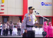 Kapolres Asahan Pimpin Korps Raport Kenaikan Pangkat Dan Pelepasan Purna Bhakti Personel Polres Asahan