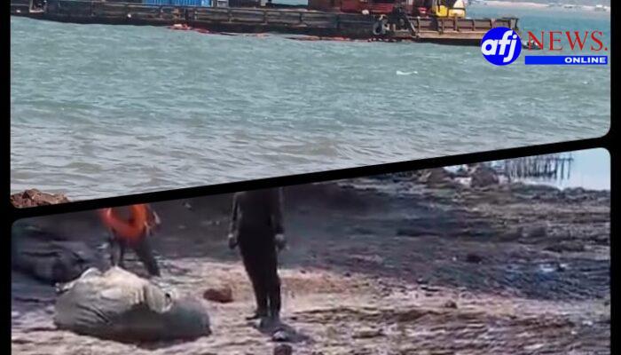 Limbah B3 Tumpah di Laut Batam Kapal Kandas, Izin Pengangkutan Masih Misteri ‎