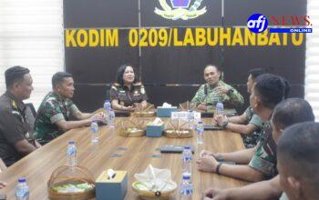 Dandim 0209/LB Menerima Kunjungan Silaturahmi Kajari Labuhanbatu