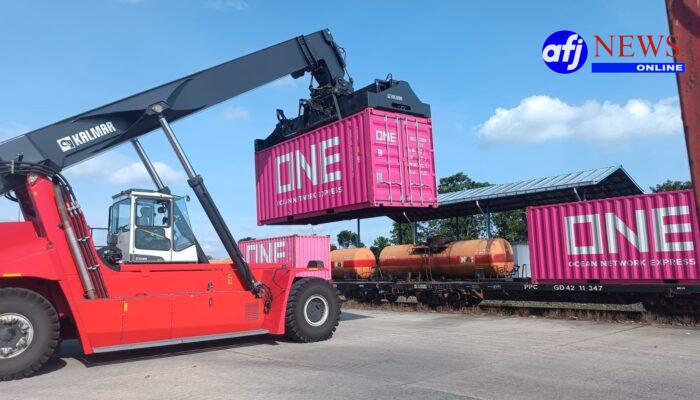 Dukung Industri Logistik Nasional, Layanan Multimoda KA PT PIL Rute Belawan-Sei Mangkei-Belawan Kembali Beroperasi