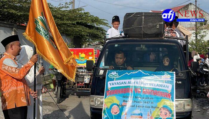 Jelang Ramadhan, Yayasan Al Fatihah Gelar Pawai Berjalan di Belawan: Syiar dan Silaturahmi Sambut Bulan Suci