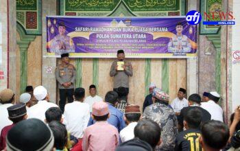 Polda Sumut Dan Polres Pelabuhan Belawan Gelar Safari Ramadhan Di Masjid Al Muttaqin sekaligus Silaturahmi Bersama Masyarakat