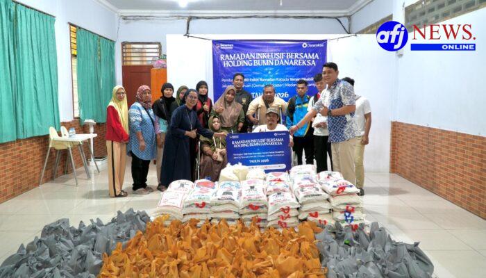 Serentak Di 5 Kotan Holding BUMN Danareksa Salurkan 1,000, Paket Ramadhan Bagi Komunitas Disabilitas