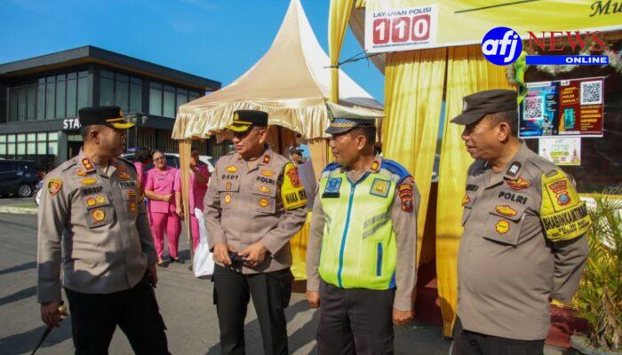 Kapolres Pelabuhan Belawan Tinjau Pos PAM Ops Ketupat Toba di Marelan, Pastikan Kesiapan Pengamanan Lebaran