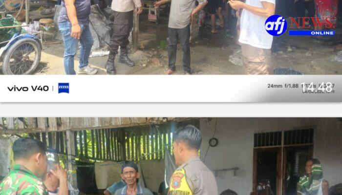 Polsek Medan Labuhan Amankan Lokasi Kebakaran Rumah di Tanah 600