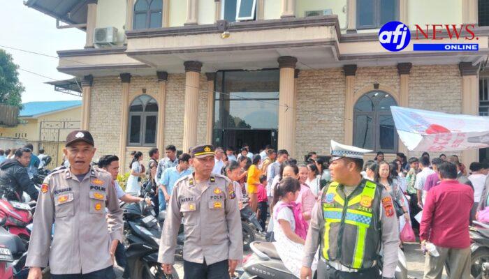 Polres Pelabuhan Belawan Lakukan  Pengamanan Gereja Perayaan Paskah